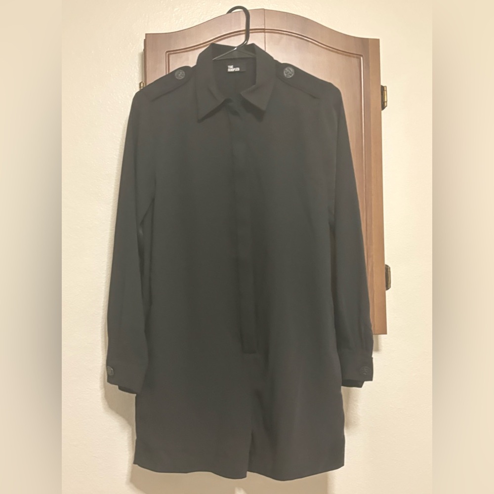 Long-sleeve black ROMPER - The Kooples
